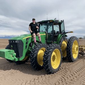 Farmer with PinkSocks